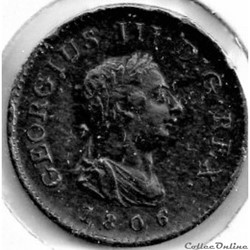 George III - Farthing 1806  Great Britain