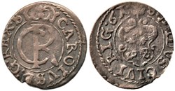 Karl XI of Sweden - 1 Solidus 1661 Riga, Livonia