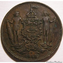 British North Borneo Co - One Cent 1888 - Borneo