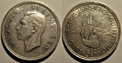 George VI - 5 Shillings 1652-1952 Cape Town Anniversary - South Africa