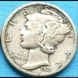 1928 Dime