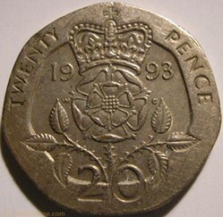 Elizabeth II - 20 Pence 1993 - UK