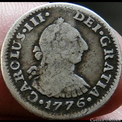 México - 1/2 Real 1776 FM - Carlos III de España