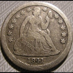 1841 Dime / 10 Cents