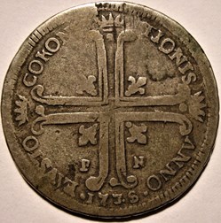 1735 Royaume de Sicile 6 Tari - Carlo V (III of Spain) Coronation, Palermo