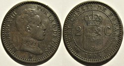 1905 - 2 Centimos - Alfonso XIII de España