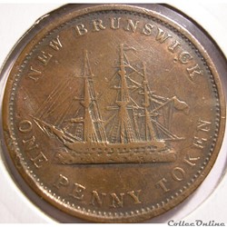 Victoria - One Penny 1843 - New Brunswick