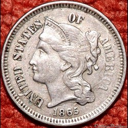 1865 - 3 Cents