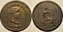 ca.1820' One Farthing Columbia (var)