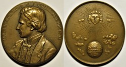 Médaille 1957 - Urbain Le Verrier, Fondateur de la Météorologie moderne