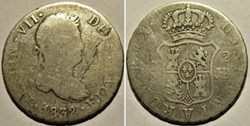 1832 Sevilla, 2 Reales - Fernando VII de España