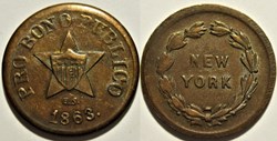 1863 Civil War Token - Pro Bono Publico / New York