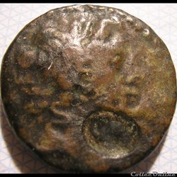 Antiocheia, AE23 Pompeian Era & countermarked under Cleopatra