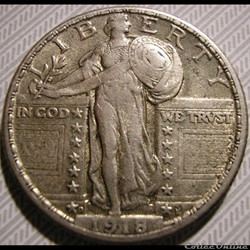 1918 Denver Quarter Dollar