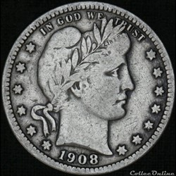 1908 Quarter Dollar