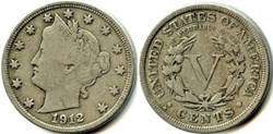 1912 Denver 5 Cents (ex.2)