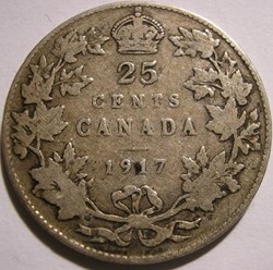 George V - 25 Cents 1917