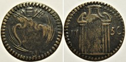 Benedict XIV, Pope - Quattrino 1750 Holy Year - Ravenna, Papal States