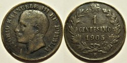 1905 Regno d'Italia, Centesimo, Roma - Vittorio Emanuele III