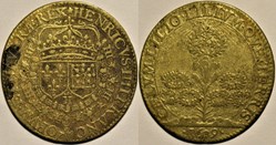 Henri IV - 1609 Jeton "Caelum Lilio Lilium que Terris"