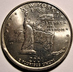 2001 P Quarter Dollar - New York State
