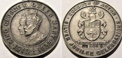 George V & Mary - 1935 Silver Jubilee Medal - Borough of Acton, UK