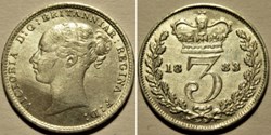 Victoria - 3 Pence 1883 - Kingdom of Great Britain