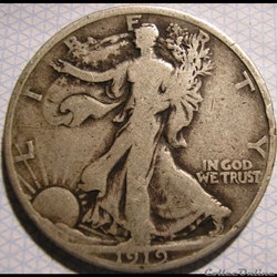 1919 Denver Half Dollar - Error