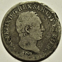 1826 Royaume de Sardaigne, 50 Centesimi Genova - Carlo Felice