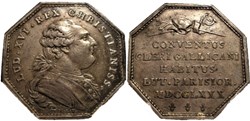 Louis XVI - Assemblée du Clergé de France - Jeton octogonal 1780