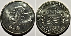 1994 Half Dollar World Cup Soccer