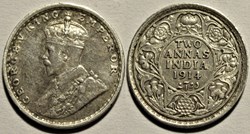George V - 2 Annas 1914 Bombay - British India