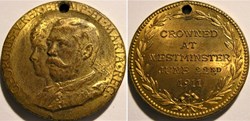 George V & Mary - Coronation Medallion, Westminster 1911 Heaton