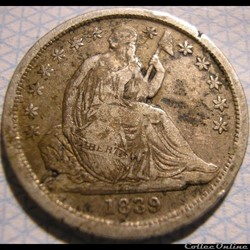 1839 Dime / 10 Cents