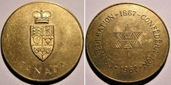 Confederation Centennial Token 1867-1967 (ex.2)