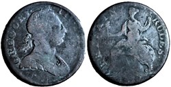 1771 Gregory III Pon - HalfPenny Token, Britain Rules