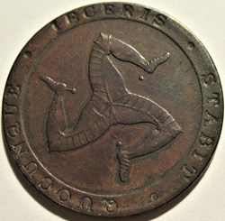 William IV - HalfPenny 1831 Bank Token, W. Callister - Isle of Man
