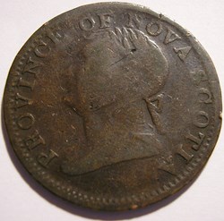 George IV - HalfPenny Token 1832 - Nova Scotia (counterfeit)