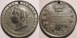 Victoria - 1887 Golden Jubilee Medallion, Heaton - UK