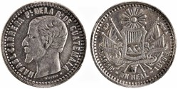 Guatemala - 1 Real 1859, Rafael Carrera