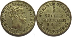 Friedrich Wilhelm III - 1/2 Groschen 1832 Berlin - Kingdom of Prussia