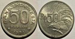 Indonesia - 50 Rupiah 1971, Bird of Paradise