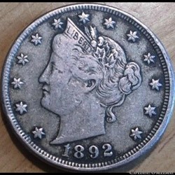 1892 5 Cents