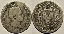 1825 Royaume de Sardaigne, 2 Lire - Carlo Felice