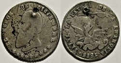1865 Melgarejo 1/16 - M. Melgarejo Pdt. (ex.2) Overdate ?