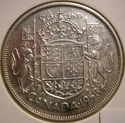 Elizabeth II - 50 Cents 1958