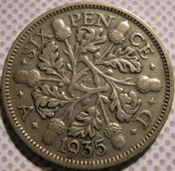 George V - 6 Pence 1935 - Great Britain
