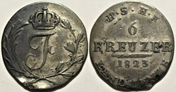Friedrich I - 6 Kreuzer 1823, Duchy of Saxe-Hildburghausen