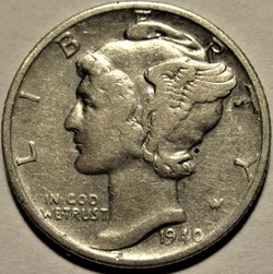 1940 Denver Dime