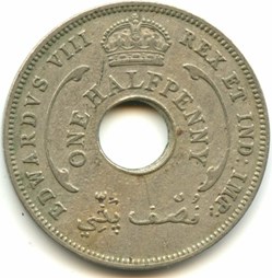 Edward VIII - One HalfPenny 1936 - West Africa